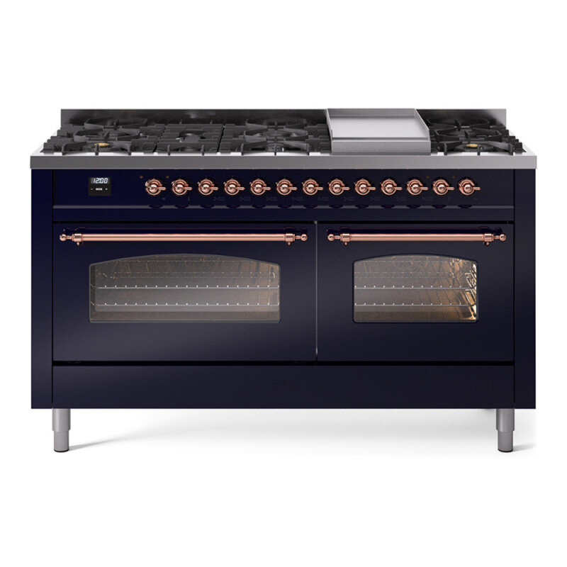Nostalgie II 60 inch Dual Fuel Range with 5.8 cu. ft. Total Double Oven Capacity UP60FNMPMBP