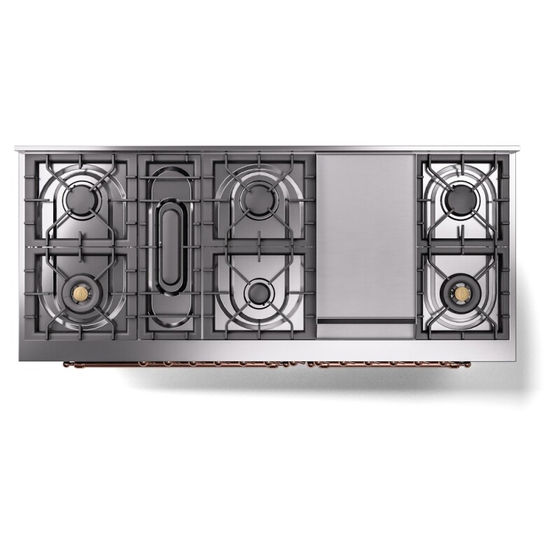 Nostalgie II 60 inch Dual Fuel Range with 5.8 cu. ft. Total Double Oven Capacity UP60FNMPMBP