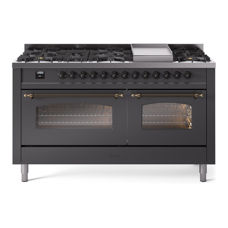 Nostalgie II 60 inch Dual Fuel Range with 5.8 cu. ft. Total Double Oven Capacity UP60FNMPMGB