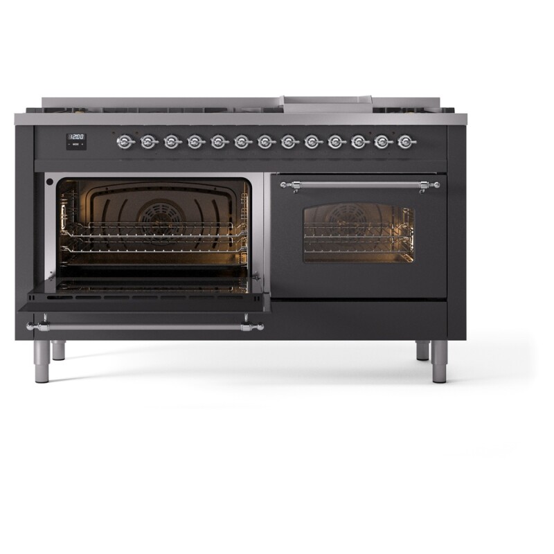 Nostalgie II 60 inch Dual Fuel Range with 5.8 cu. ft. Total Double Oven Capacity UP60FNMPMGC