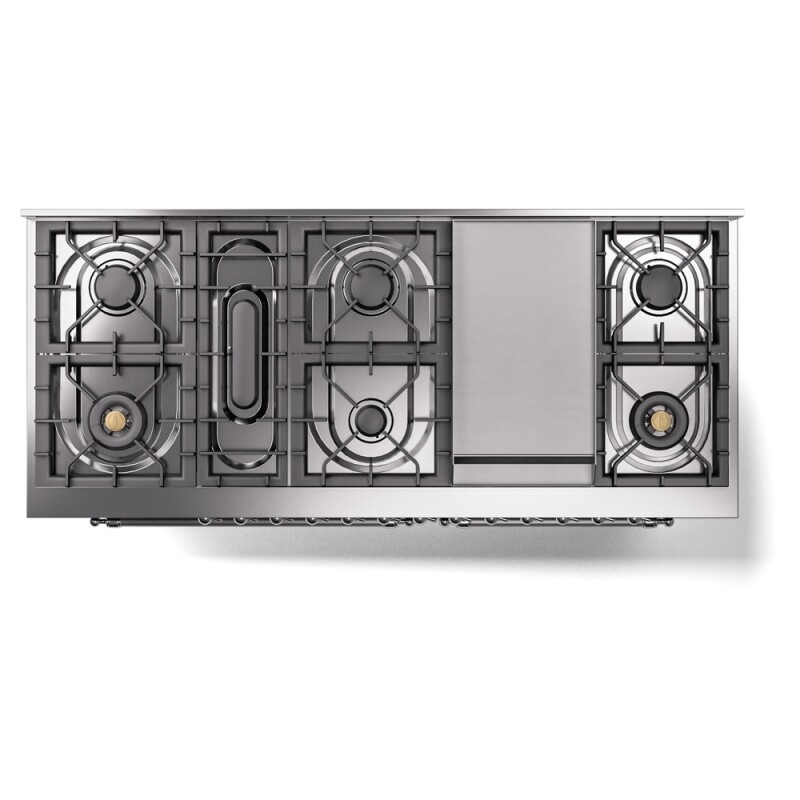 Nostalgie II 60 inch Dual Fuel Range with 5.8 cu. ft. Total Double Oven Capacity UP60FNMPMGCLP