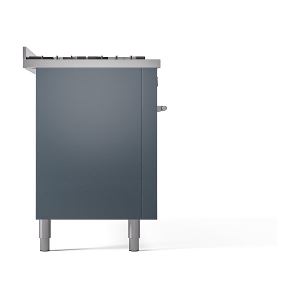 Professional Plus II 60 UP60FQMPBG Freestanding Dual Fuel Range with 9 Sealed Burners with Griddle Double Oven with Solid Door with Stainless Steel knobs UP60FQMPBGLP