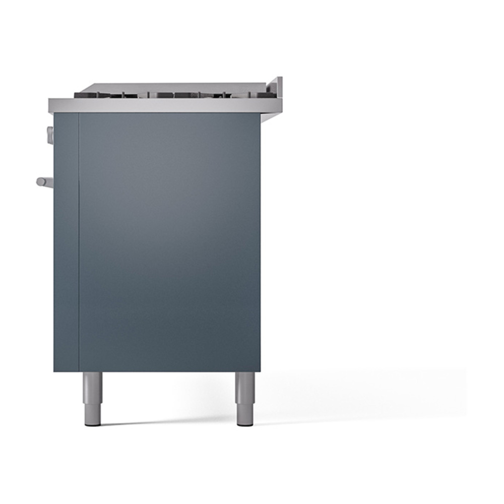 Professional Plus II 60 UP60FQMPBG Freestanding Dual Fuel Range with 9 Sealed Burners with Griddle Double Oven with Solid Door with Stainless Steel knobs UP60FQMPBG