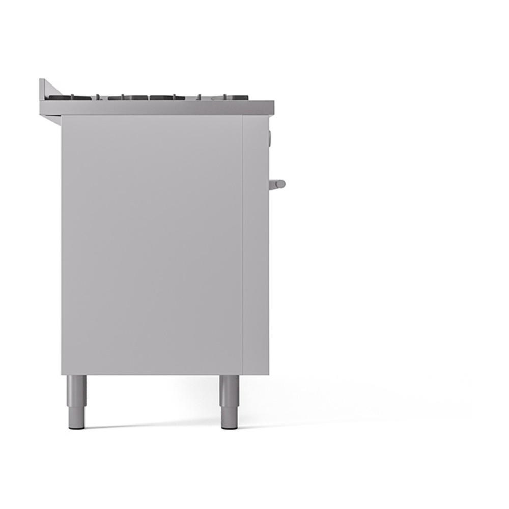 Professional Plus II 60 UP60FQMPWH Freestanding Dual Fuel Range with 9 Sealed Burners with Griddle Double Oven with Solid Door with Stainless Steel knobs UP60FQMPWH