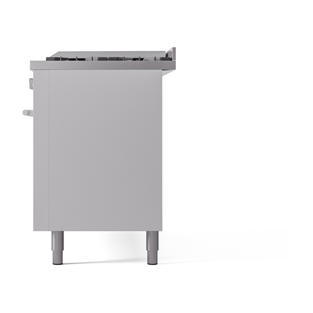 Professional Plus II 60 UP60FQMPWH Freestanding Dual Fuel Range with 9 Sealed Burners with Griddle Double Oven with Solid Door with Stainless Steel knobs UP60FQMPWH