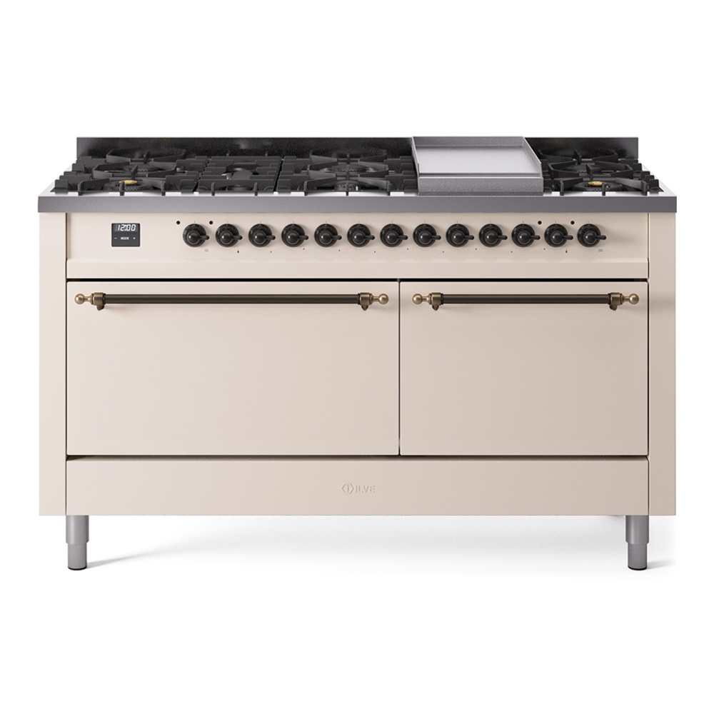 Nostalgie II 60 inch Dual Fuel Range with 5.8 cu. ft. Total Double Oven Capacity UP60FQNMPAWB