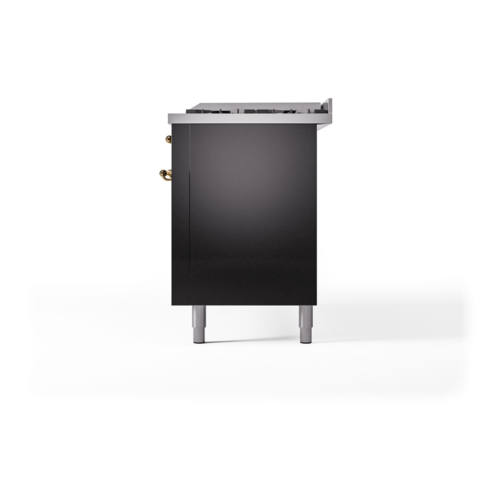 Nostalgie II 60 inch Dual Fuel Range with 5.8 cu. ft. Total Double Oven Capacity UP60FQNMPBKG