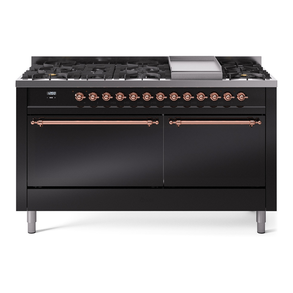 Nostalgie II 60 inch Dual Fuel Range with 5.8 cu. ft. Total Double Oven Capacity UP60FQNMPBKP