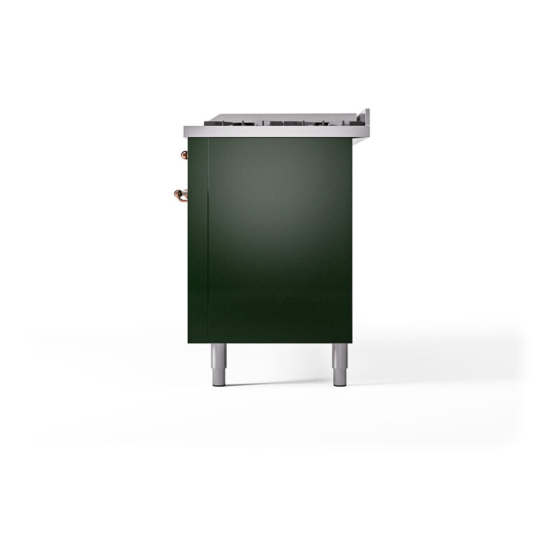Nostalgie II 60 UP60FQNMPEGP Freestanding Dual Fuel Range with 9 Sealed Burners with Griddle Double Oven with Solid Door with Copper knobs UP60FQNMPEGPLP