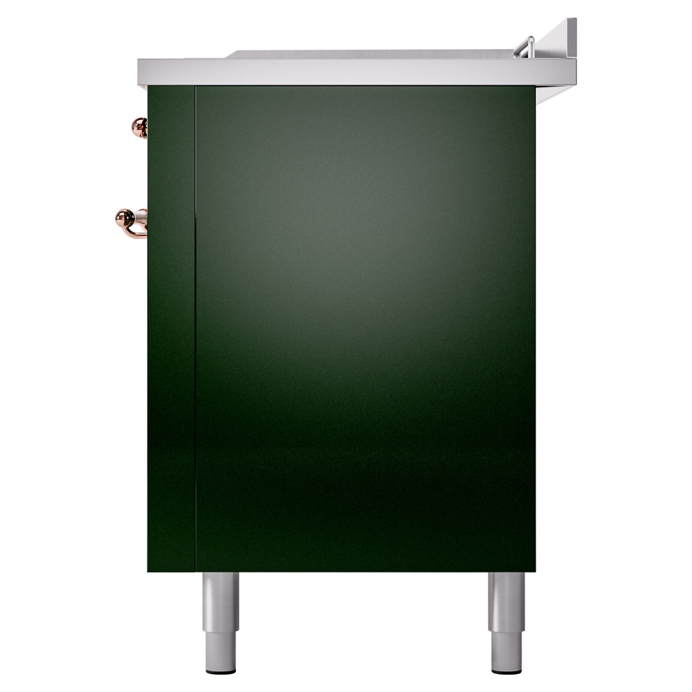 Nostalgie II 60 UP60FSNMPEGP Freestanding Dual Fuel Range with 7 Sealed Burners with Griddle and French Top Double Oven with Triple Glass Door with Copper knobs UP60FSNMPEGPLP