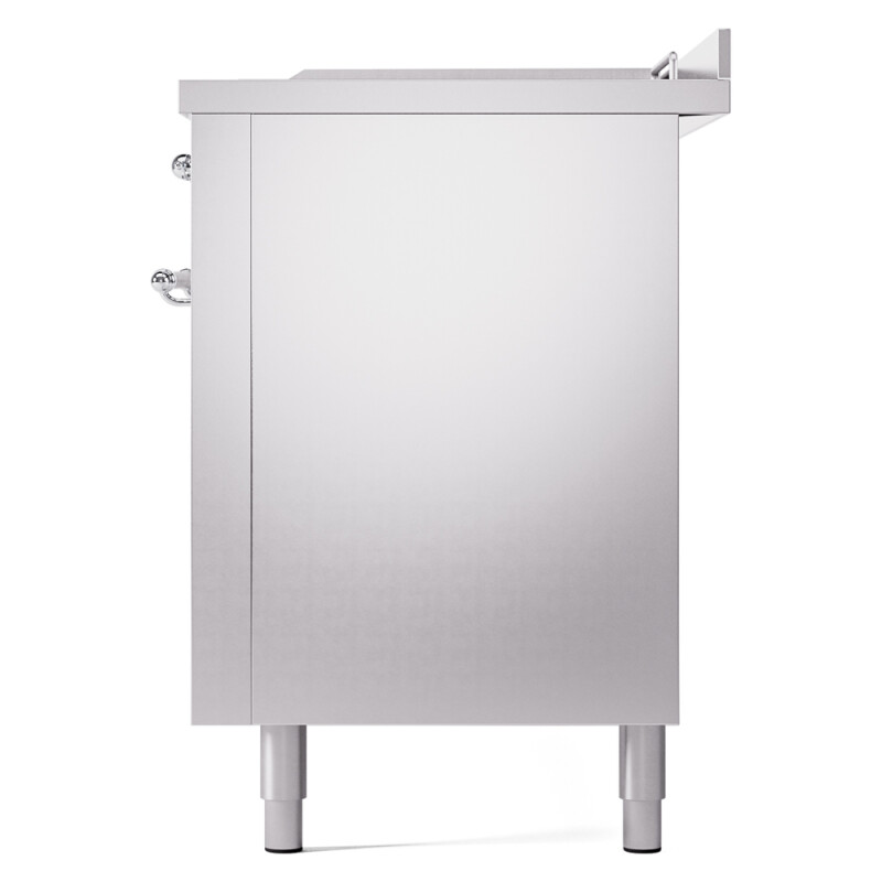 Nostalgie II 60 UP60FSNMPSSC Freestanding Dual Fuel Range with 7 Sealed Burners with Griddle and French Top Double Oven with Triple Glass Door with Chrome knobs UP60FSNMPSSC