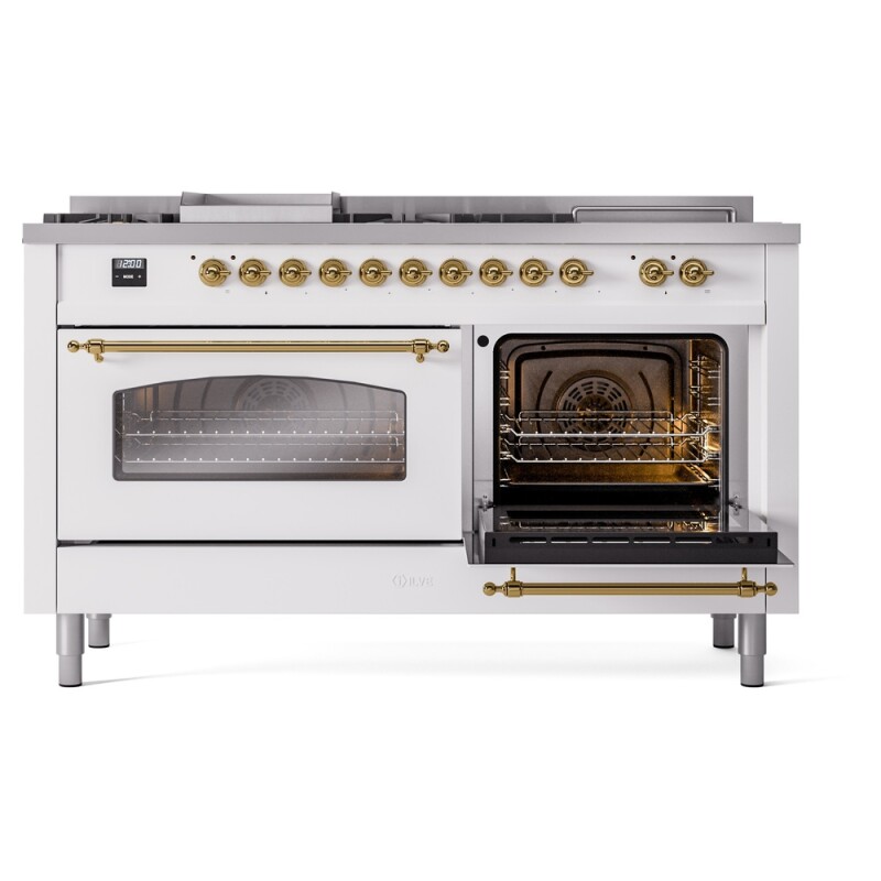Nostalgie II 60 inch Dual Fuel Range UP60FSNMPWHGLP