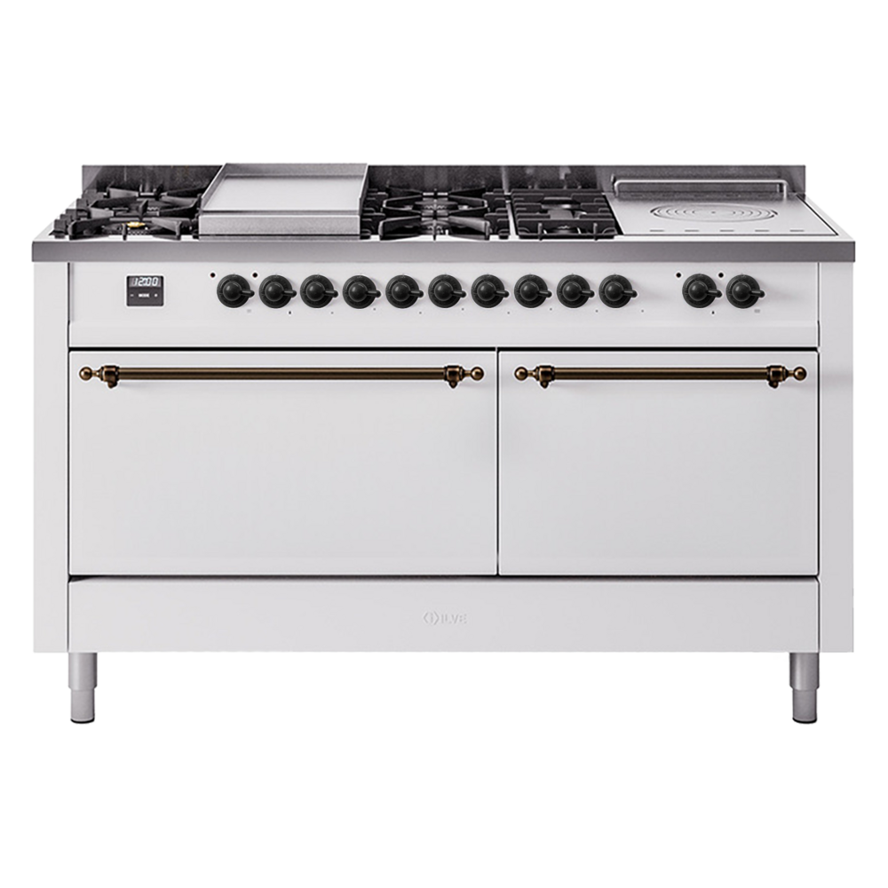 Nostalgie II 60 inch Dual Fuel Range UP60FSQNMPWHBLP