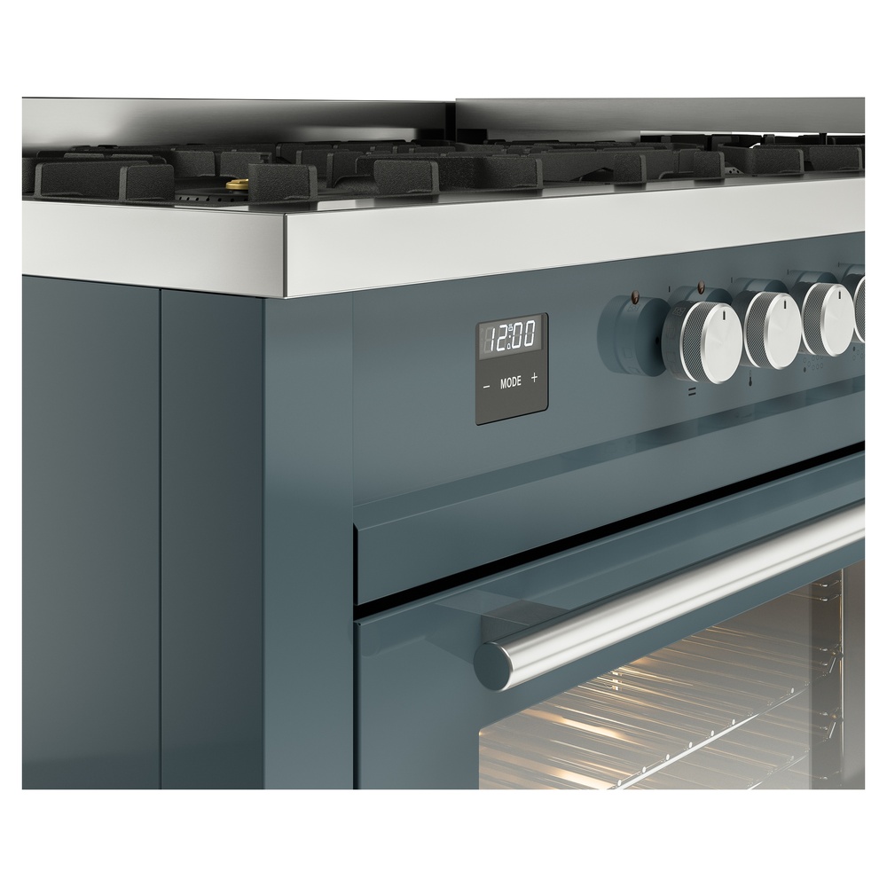 Professional Plus II 60 UP60FWMPBG Freestanding Dual Fuel Range with 9 Sealed Burners with Griddle Double Oven with Triple Glass Door with Stainless Steel knobs UP60FWMPBG