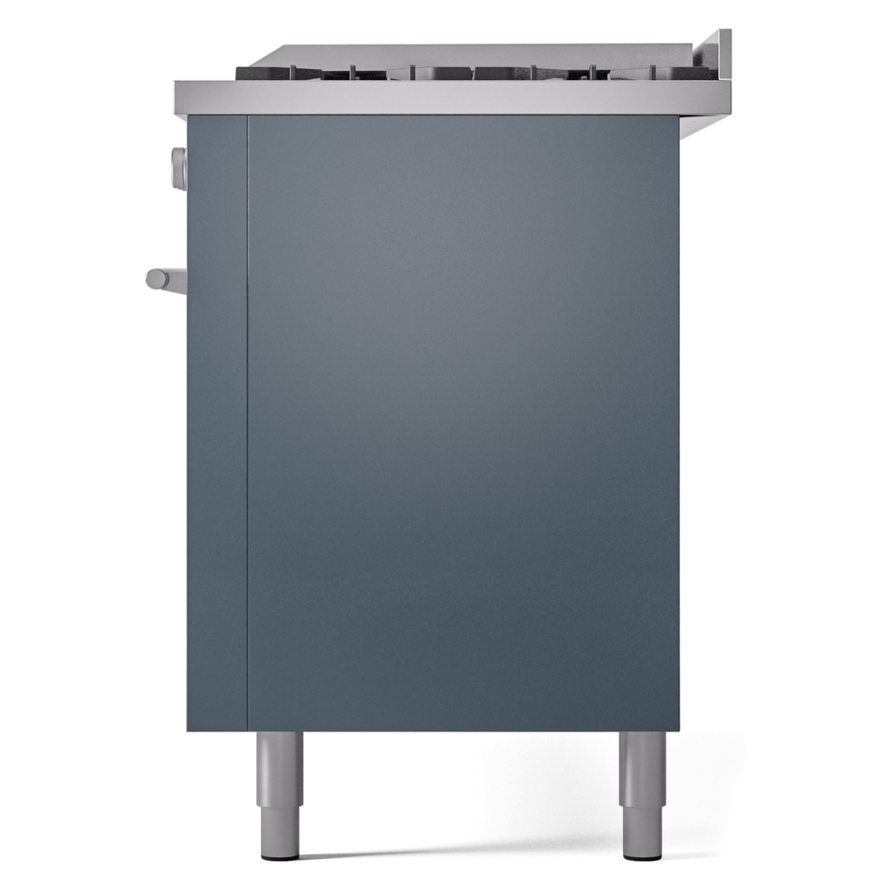 Professional Plus II 60 UP60FWMPBG Freestanding Dual Fuel Range with 9 Sealed Burners with Griddle Double Oven with Triple Glass Door with Stainless Steel knobs UP60FWMPBG