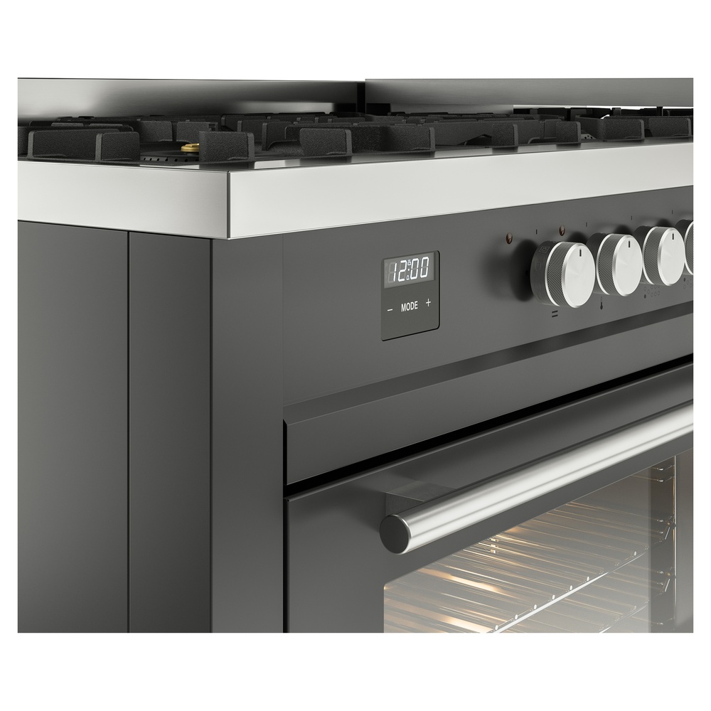 Professional Plus II 60 UP60FWMPMG Freestanding Dual Fuel Range with 9 Sealed Burners with Griddle Double Oven with Triple Glass Door with Stainless Steel knobs UP60FWMPMGLP