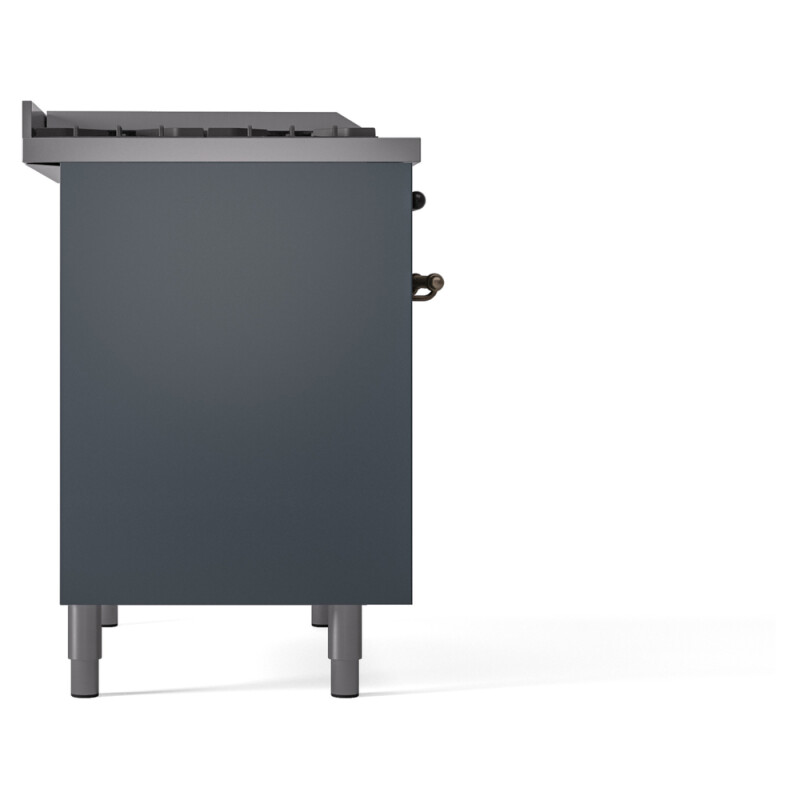Nostalgie II 40 inch Dual Fuel Range with Double Ovens, 6 Burners and Griddle UPD40FNMPBGBLP