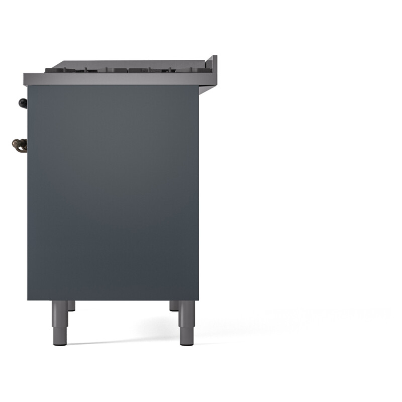 Nostalgie II 40 inch Dual Fuel Range with Double Ovens, 6 Burners and Griddle UPD40FNMPBGBLP