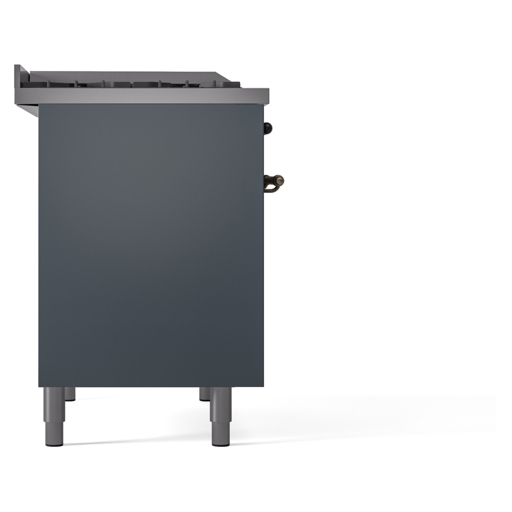 Nostalgie II 40 inch Dual Fuel Range with Double Ovens, 6 Burners and Griddle UPD40FNMPBGB