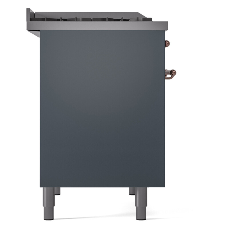Nostalgie II 40 inch Dual Fuel Range with Double Ovens, 6 Burners and Griddle UPD40FNMPBGPLP