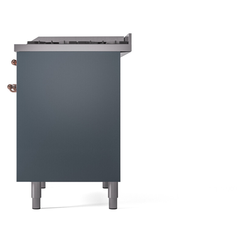 Nostalgie II 40 inch Dual Fuel Range with Double Ovens, 6 Burners and Griddle UPD40FNMPBGPLP