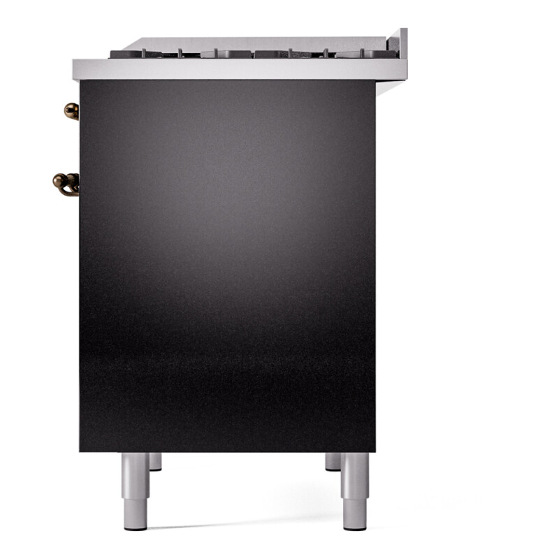 Nostalgie II 40 inch Dual Fuel Range with Double Ovens, 6 Burners and Griddle UPD40FNMPBKB