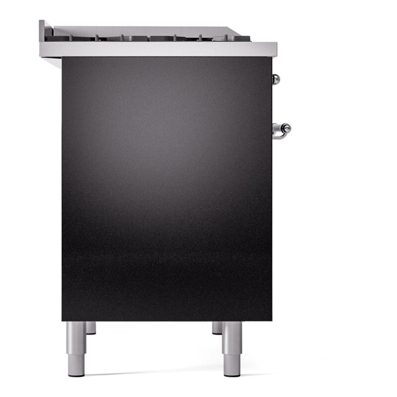 Nostalgie II 40 inch Dual Fuel Range with Double Ovens, 6 Burners and Griddle UPD40FNMPBKC
