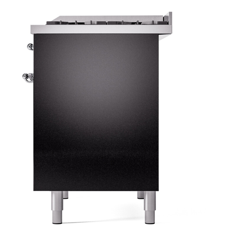 Nostalgie II 40 inch Dual Fuel Range with Double Ovens, 6 Burners and Griddle UPD40FNMPBKC
