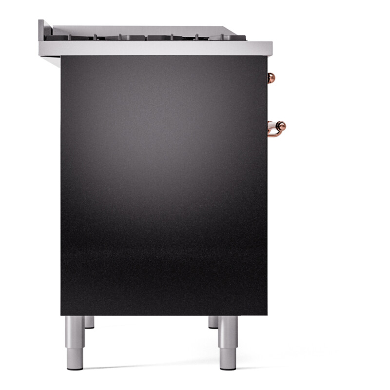 Nostalgie II 40 inch Dual Fuel Range with Double Ovens, 6 Burners and Griddle UPD40FNMPBKP