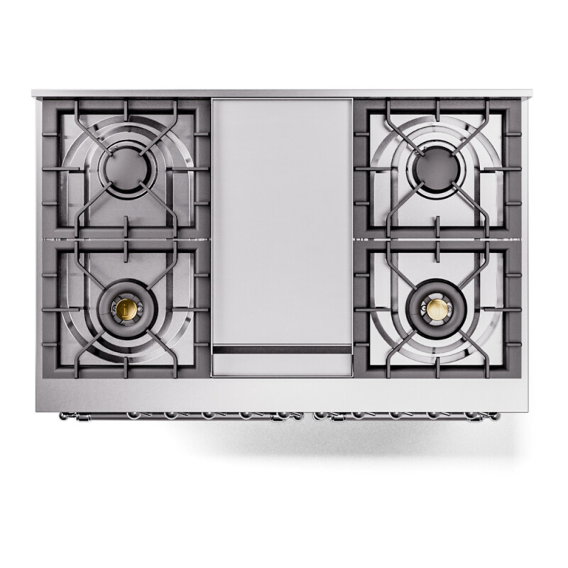 Nostalgie II 40 inch Dual Fuel Range with Double Ovens, 6 Burners and Griddle UPD40FNMPEGC