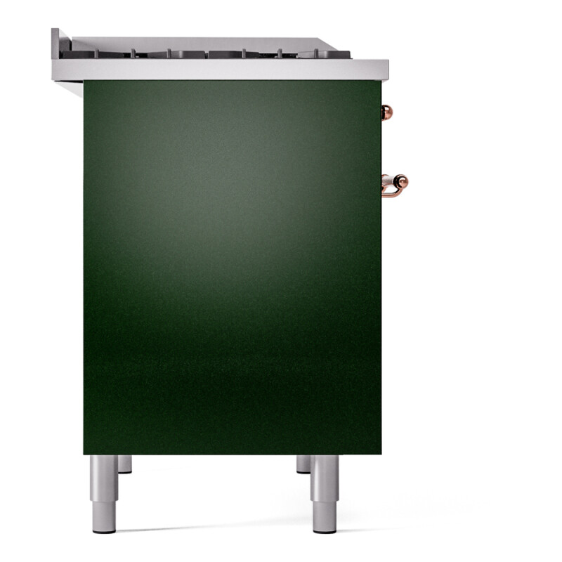 Nostalgie II 40 UPD40FNMPEGP Freestanding Dual Fuel Range with 6 Sealed Burners with Griddle Double Oven with Triple Glass Door with Copper knobs UPD40FNMPEGPLP
