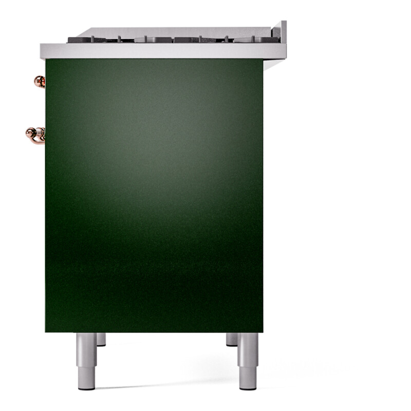 Nostalgie II 40 UPD40FNMPEGP Freestanding Dual Fuel Range with 6 Sealed Burners with Griddle Double Oven with Triple Glass Door with Copper knobs UPD40FNMPEGPLP
