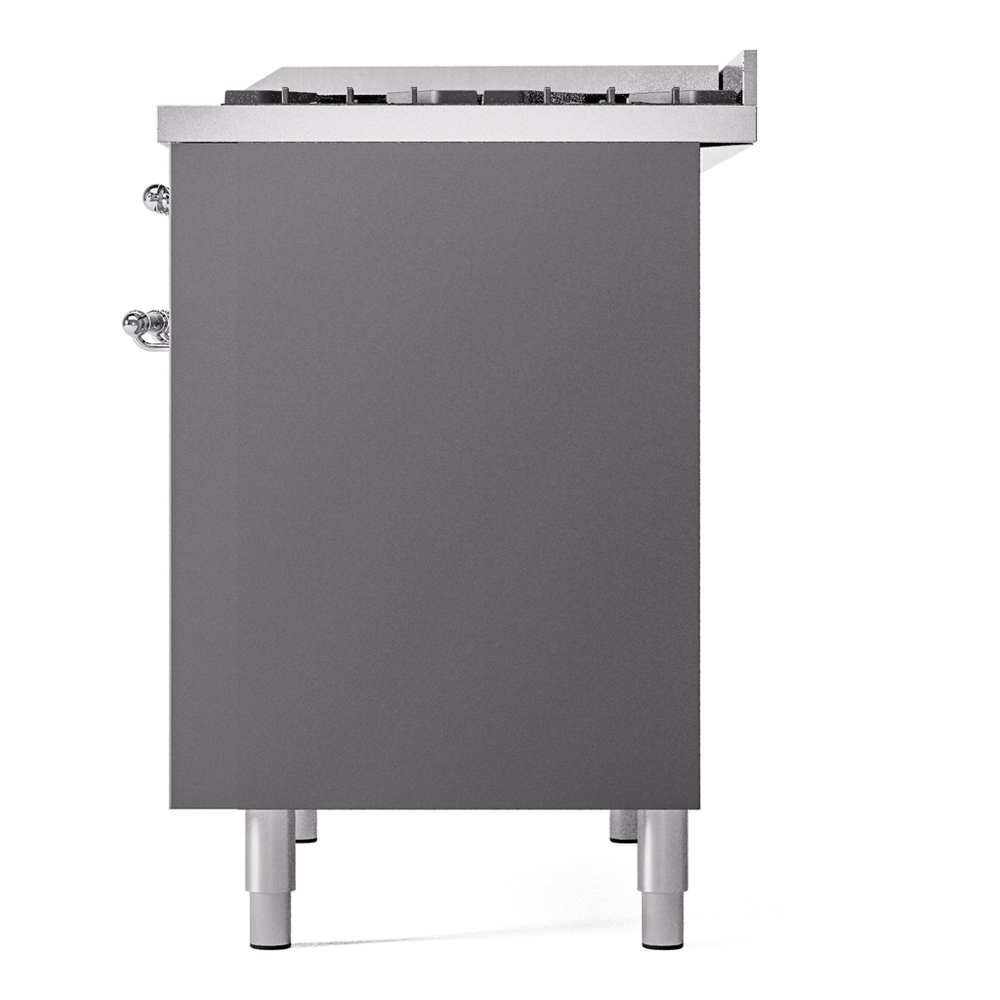 Nostalgie II 40 inch Dual Fuel Range with Double Ovens, 6 Burners and Griddle UPD40FNMPMGCLP