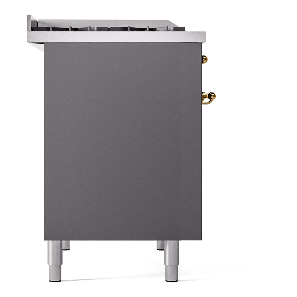 Nostalgie II 40 inch Dual Fuel Range with Double Ovens, 6 Burners and Griddle UPD40FNMPMGGLP