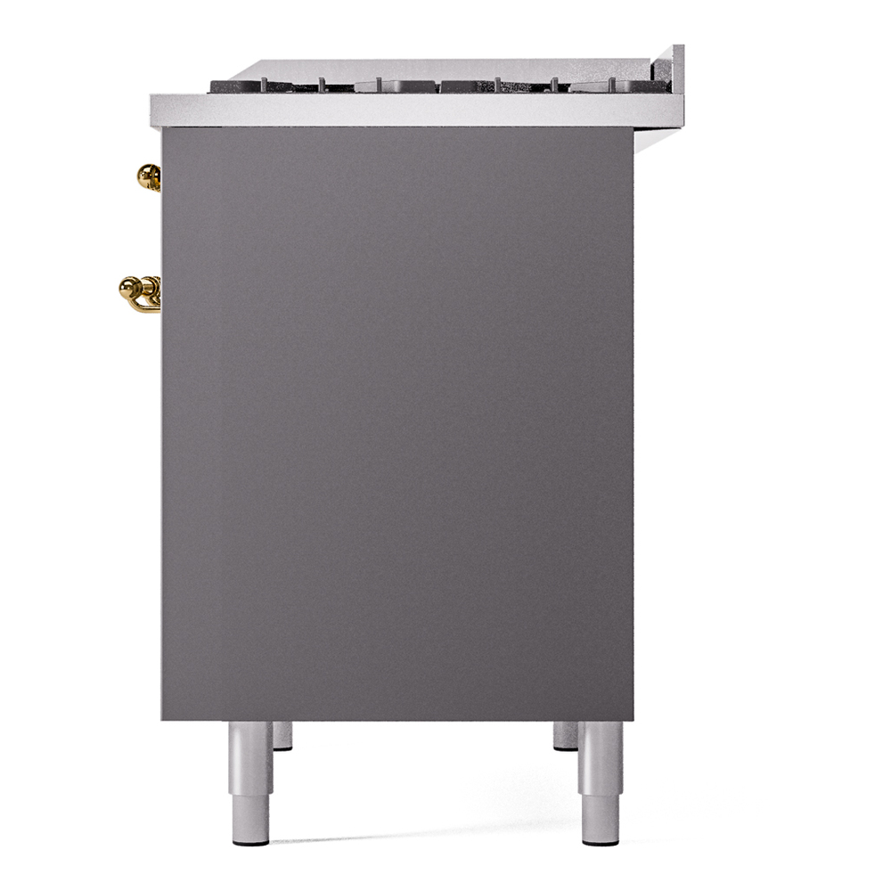 Nostalgie II Series 40 inch Freestanding Dual Fuel Range with Natural Gas, 6 Sealed Burners, Double Ovens, 4.3 cu. ft. Total Oven Capacity, Griddle, Convection Oven, Continuous Grates, Storag UPD40FNMPMGG