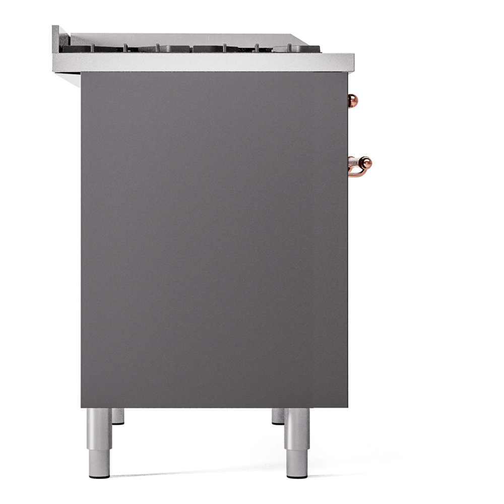 Nostalgie II 40 inch Dual Fuel Range with Double Ovens, 6 Burners and Griddle UPD40FNMPMGPLP