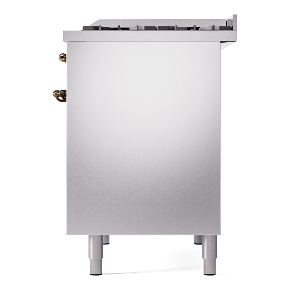 Nostalgie II 40 inch Dual Fuel Range with Double Ovens, 6 Burners and Griddle UPD40FNMPSSB