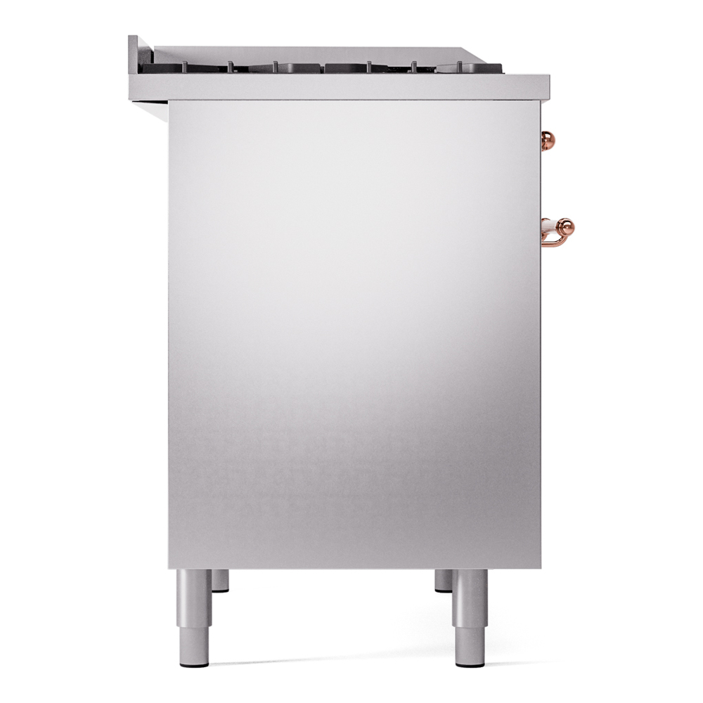 Nostalgie II 40 inch Dual Fuel Range with Double Ovens, 6 Burners and Griddle UPD40FNMPSSPLP