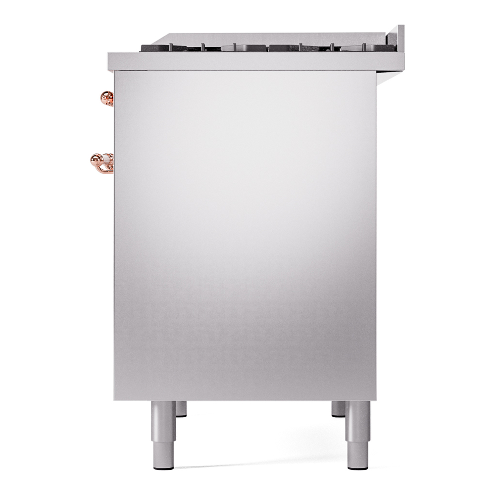 Nostalgie II 40 inch Dual Fuel Range with Double Ovens, 6 Burners and Griddle UPD40FNMPSSPLP