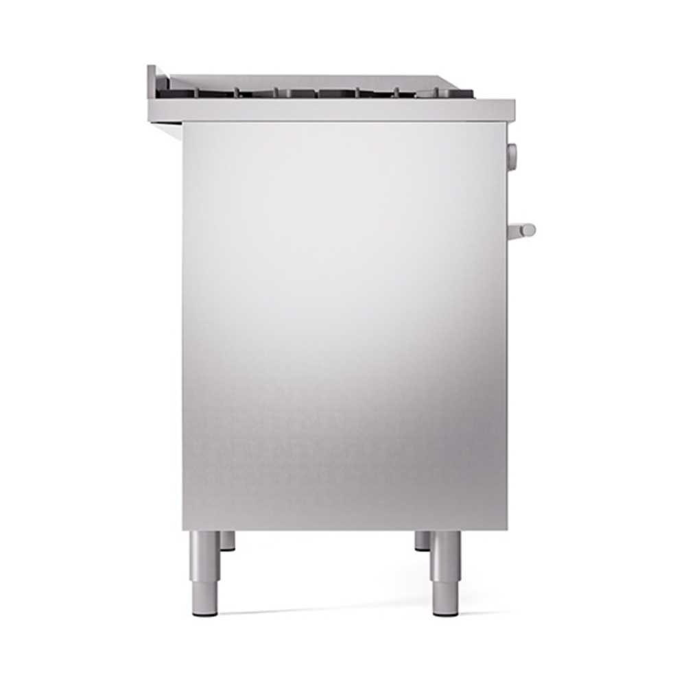 Professional Plus II 40 UPD40FQMPSS Freestanding Dual Fuel Range with 6 Sealed Burners with Griddle Double Oven with Solid Door UPD40FQMPSSLP