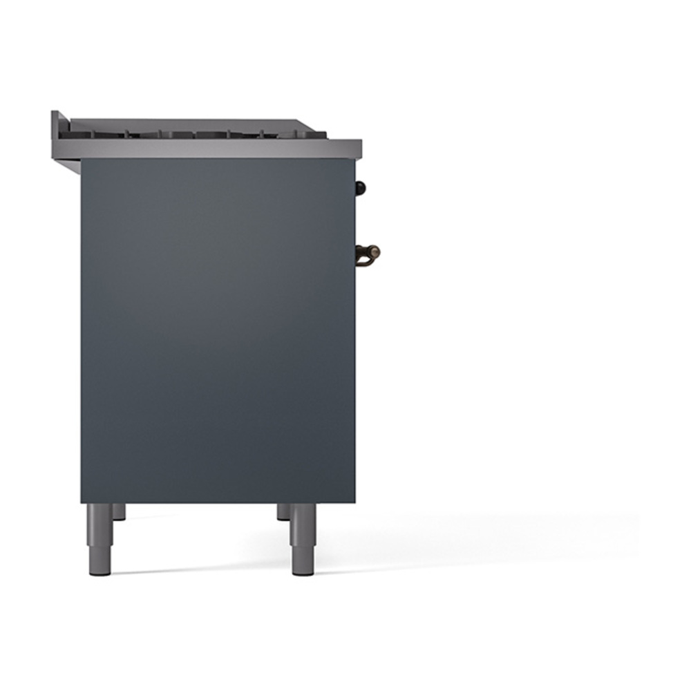Nostalgie II 40 inch Dual Fuel Range with Double Ovens, 6 Burners and Griddle UPD40FQNMPBGBLP