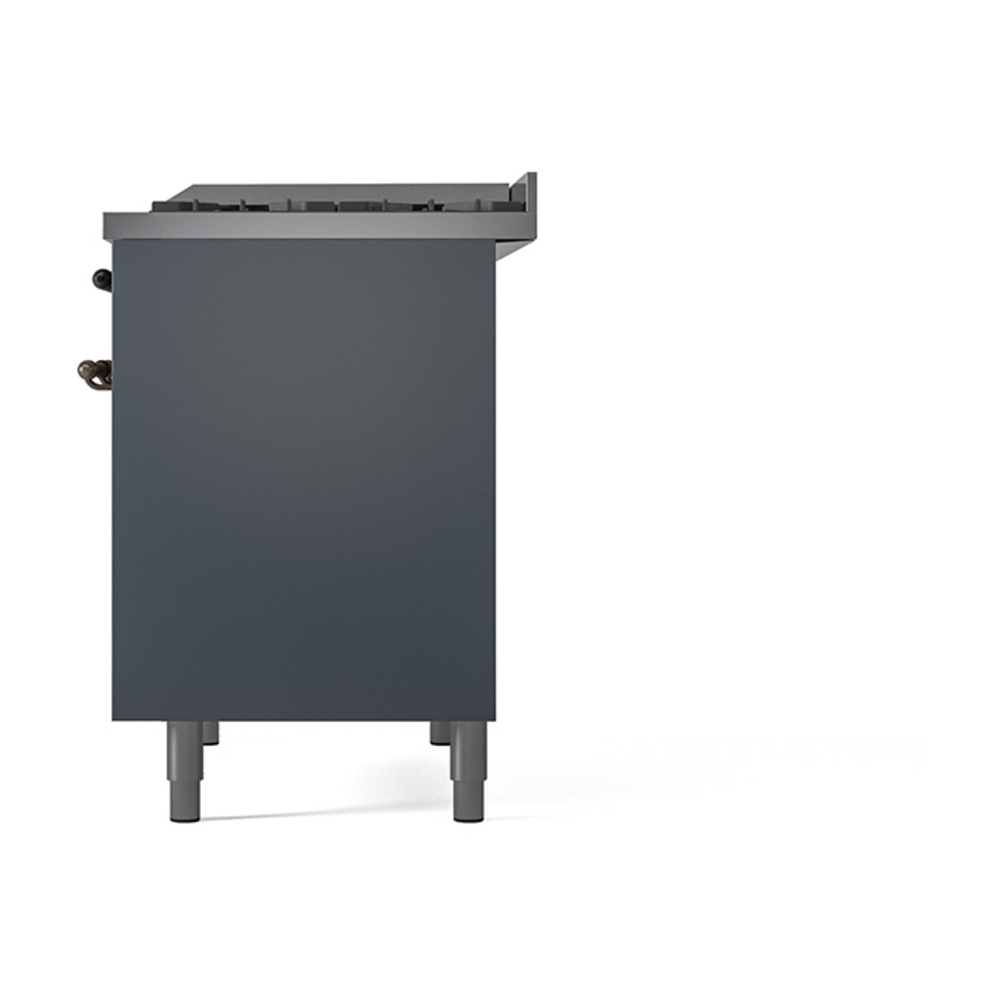 Nostalgie II 40 inch Dual Fuel Range with Double Ovens, 6 Burners and Griddle UPD40FQNMPBGBLP