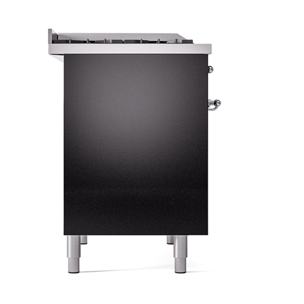 Nostalgie II 40 inch Dual Fuel Range with Double Ovens, 6 Burners and Griddle UPD40FQNMPBKCLP