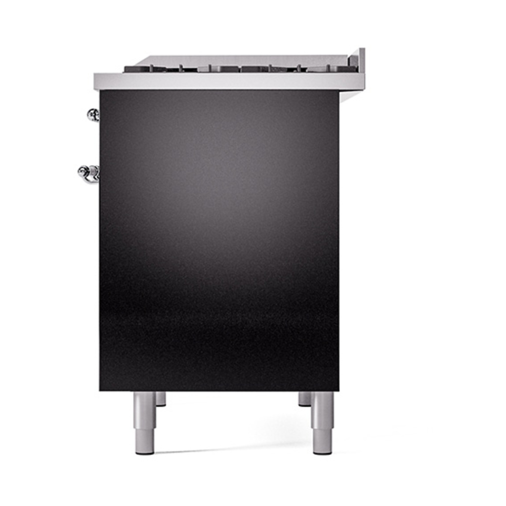Nostalgie II 40 inch Dual Fuel Range with Double Ovens, 6 Burners and Griddle UPD40FQNMPBKC