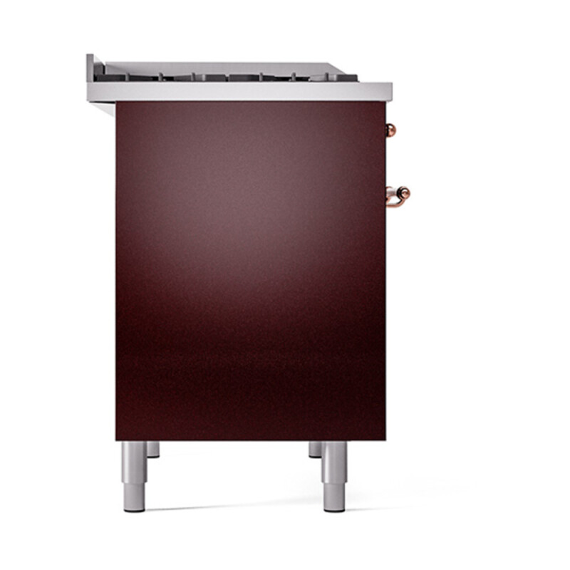 Nostalgie II 40 inch Dual Fuel Range with Double Ovens, 6 Burners and Griddle UPD40FQNMPBUP