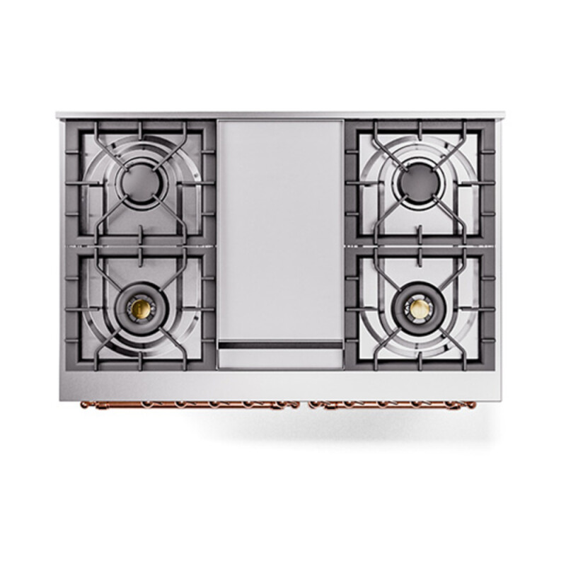 Nostalgie II 40 inch Dual Fuel Range with Double Ovens, 6 Burners and Griddle UPD40FQNMPEGP