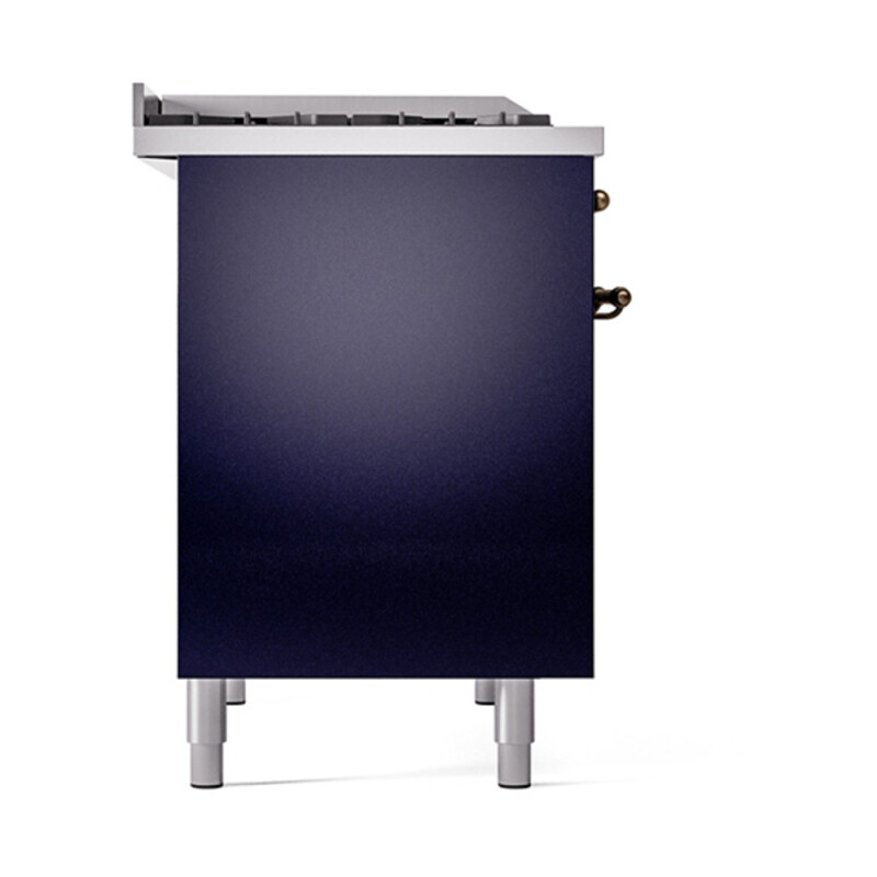 Nostalgie II 40 inch Dual Fuel Range with Double Ovens, 6 Burners and Griddle UPD40FQNMPMBBLP