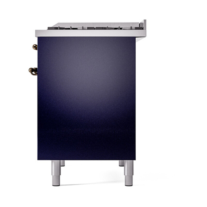 Nostalgie II 40 inch Dual Fuel Range with Double Ovens, 6 Burners and Griddle UPD40FQNMPMBBLP