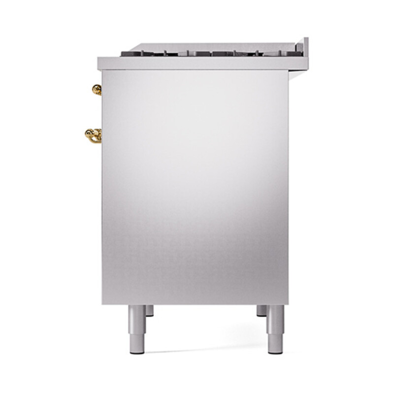 Nostalgie II 40 inch Dual Fuel Range with Double Ovens, 6 Burners and Griddle UPD40FQNMPSSGLP