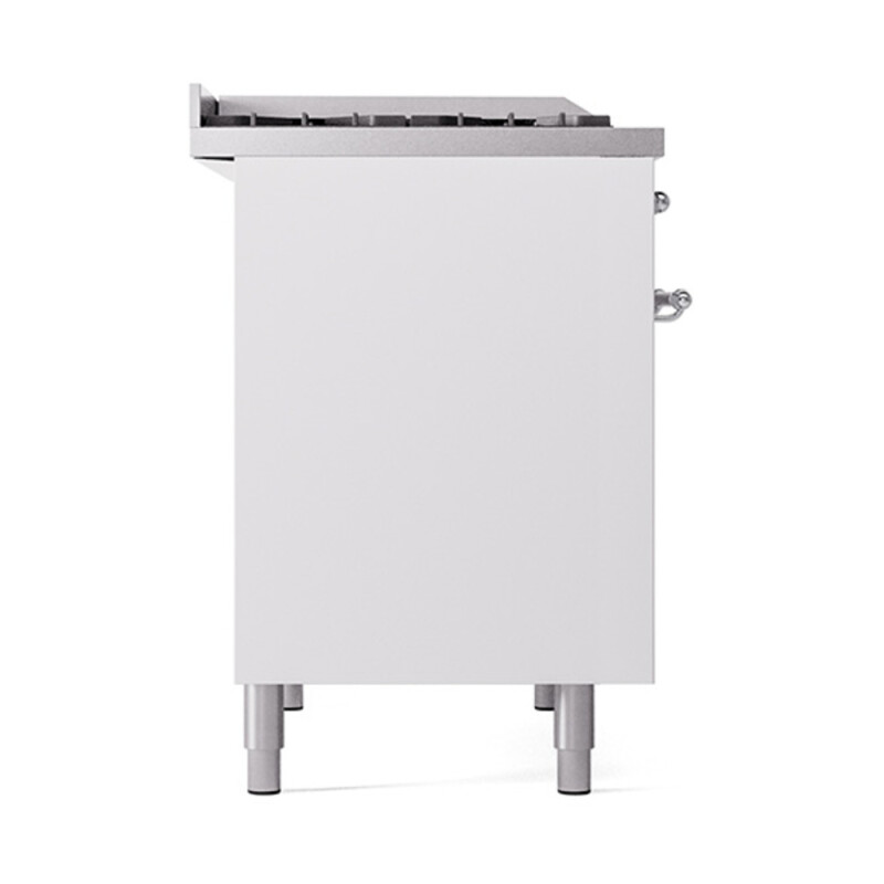 Nostalgie II 40 inch Dual Fuel Range with Double Ovens, 6 Burners and Griddle UPD40FQNMPWHC